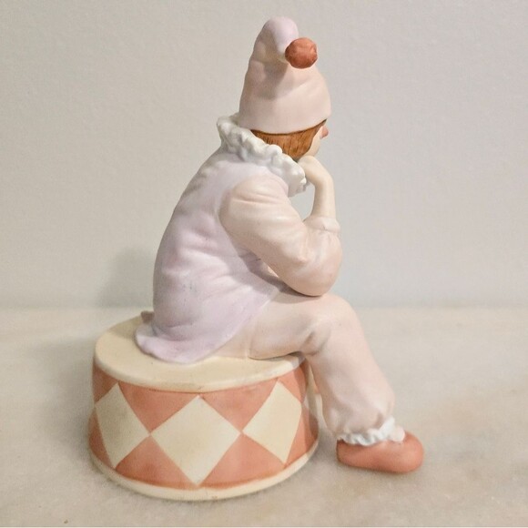 Vintage Enesco Sad Clown Music Box plays Send in the Clowns dated 1983 Korea - Picture 5 of 7
